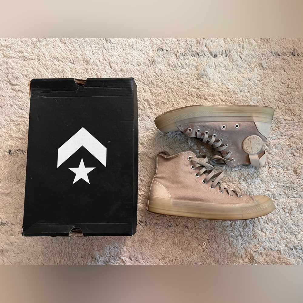Converse High-Top Sneakers in Tan